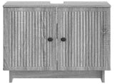 Bathroom Sink Cabinet EDE Grey Sonoma 59.5 x 31.5x 59 cm 895911