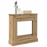 Fireplace Surround Artisan Oak 90x30x90 cm Engineered Wood 854597