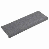 ZNTS Stair Mats Self-adhesive 30 pcs Light Grey 65x21x4 cm 3365694