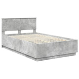 Bed Frame Concrete Grey 120 x 200 cm Engineered Wood 3408190