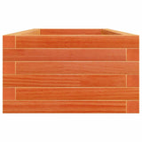 Garden Planter Wax Brown 110x40x23 cm Solid Wood Pine 847230