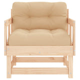 Garden Chairs with Cushions 2 pcs Solid Wood Pine 825443
