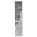Corner Cabinet 32x32x140cm Engineered Wood Concrete Grey 889878