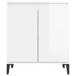 Sideboard High Gloss White 60x35x70 cm Engineered Wood 806082