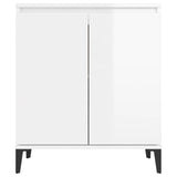 Sideboard High Gloss White 60x35x70 cm Engineered Wood 806082