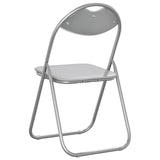 Folding Chair 8 pcs White and Grey 48 x 43.5 x 81 cm 42029063