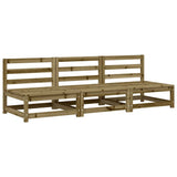 Garden Sofa Natural Wood Impregnated Solid Pine Wood Medium 837934