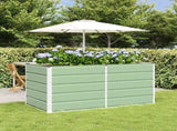 Planter Green 160 x 80 x 75 cm Steel 42018245