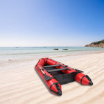 ZNTS Camping Survivals 10ft PVC 330kg Water Adult Assault Boat Red Black 44475478