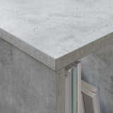 Magazine Rack Concrete Grey 102 x 30 x 45 cm 890963