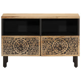 TV Cabinet 70x33x46 cm Solid Wood Mango 358213