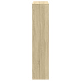 Room Divider Bookcase 4-Tier Sonoma Oak 131.5x29x131.5 cm Engineered Wood 857969