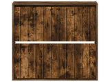Wall-Mounted Shoe Cabinet ZWOLLE 71 x 17 x 86 cm Smoked Oak 896420