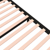 Bed Frame without Mattress Black Solid Wood 120x190 cm Small Double 814923