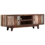 244960 TV Cabinet Solid Acacia Wood Vintage 118x30x40 cm