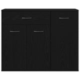 Sideboard Black Oak 88x30x70 cm Engineered Wood 862445