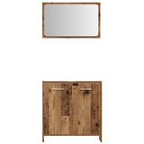 4 Piece Bathroom Furniture Set Old Wood Engineered Wood 3328553