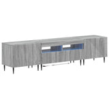 3 Piece LED TV Cabinet Grey Sonoma Engineered Wood 3416686