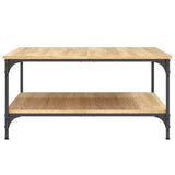Coffee Table Sonoma Oak 80x80x40 cm Engineered Wood 832839