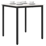 Dining Table White 70 x 70 x 75 cm Solid Pine Wood 892782