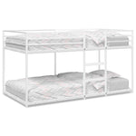 Bunk Bed without Mattress White 80x200 cm Steel 4019882