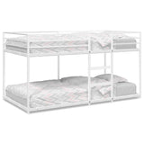 Bunk Bed without Mattress White 80x200 cm Steel 4019882