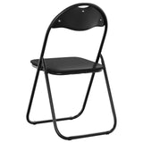 Folding Chair 8 pcs Black 48 x 43.5 x 81 cm Faux Leather 42029054