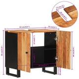 Sink Cabinet 62x33x58 cm Solid Wood Acacia and Engineered Wood 351987