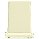 High Back Chair Cushion GEMERT 2 pcs 100% Polyester Cream 945912