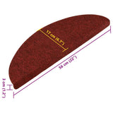 Stair Mats Self-adhesive 30 pcs Red 56x17x3 cm 3365914