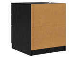 Bedside Cabinet Black Oak 40 x 40 x 63 cm Engineered Wood 880916