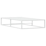 Bed Frame without Mattress White 100x200 cm Metal 4017423