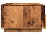 Coffee Table with LED Lights Old Wood 90x49x40 cm 857710