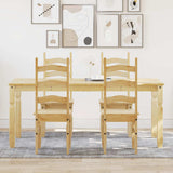 5 Piece Dining Set Panama Solid Wood Pine 3345209
