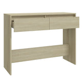 Console Table Sonoma Oak 100x35x76.5 cm Engineered Wood 809839