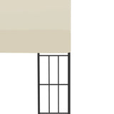 Wall-mounted Gazebo 3x4 m Cream Fabric 47988