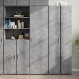 Highboard Concrete Grey 50x42.5x185 cm Engineered Wood 3281416