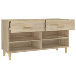Shoe Cabinet Sonoma Oak 102x35x55 cm Engineered Wood 812819