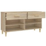 Shoe Cabinet Sonoma Oak 102x35x55 cm Engineered Wood 812819