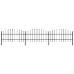 ZNTS Garden Fence with Spear Top Steel 277714