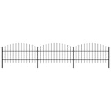 ZNTS Garden Fence with Spear Top Steel 277714