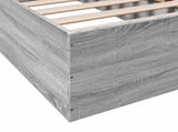 Bed Frame without Mattress Grey Sonoma 90x200 cm 3281061