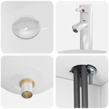 Bathroom Furniture Set 3 pcs White 49.5 x 44.5 x 65 cm 3405899