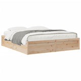Bed Frame without Mattress 180x200 cm Super King Solid Wood Pine 3282366