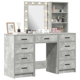 Dressing Table 3 pcs Grey 40 x 41 x 135 cm Engineered Wood 3334221