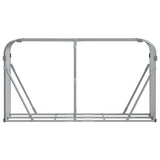 Log Holder Light Grey 180x45x100 cm Galvanised Steel 364554