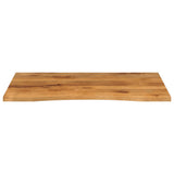 Desk Top with Curve 110x80x2.5 cm Solid Wood Rough Mango 370221