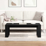 Coffee Table Black Oak 102 x 50 x 35 cm Engineered Wood 862071
