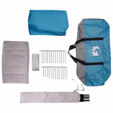 Family Tent with Rainfly Water-resistant 5-Person Blue 42042259