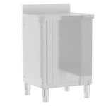 ZNTS Commercial Kitchen Cabinets 3 pcs Stainless Steel 3083720